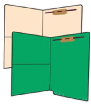 Letter Size, ¾ Cut, End Tab With Built in Pocket (Smead)