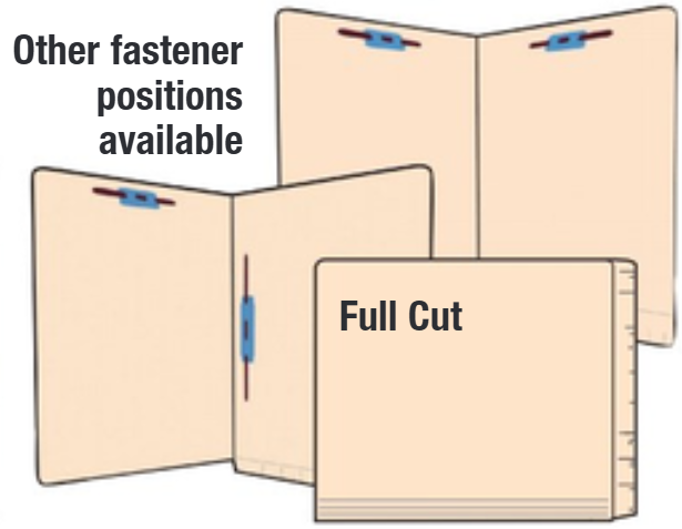 Letter-Size, Full Cut, Standard Double-Ply, End Tab-Jeter