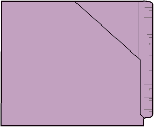 Letter Size, ¾ Cut Standard Double Ply, End Tab (Jeter)