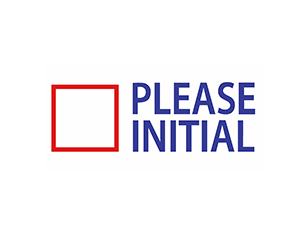PLEASE INITAL Color Red/Blue