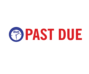 PAST DUE Color Red/Blue