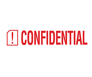 Red-Confidential Stamp