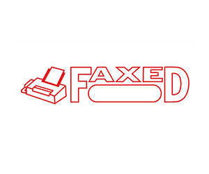 Red-Faxed Stamp