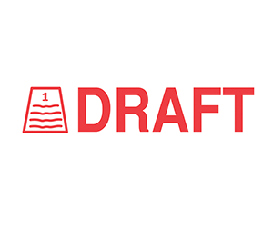 Red-Draft Stamp