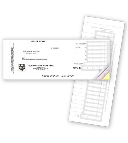 Booked Deposit Tickets - Quick Entry Format - 1 Part