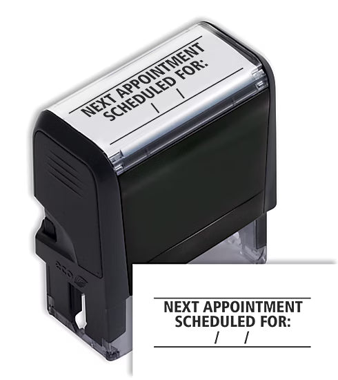 Next Appointment Scheduled For Stamp - Self Inking