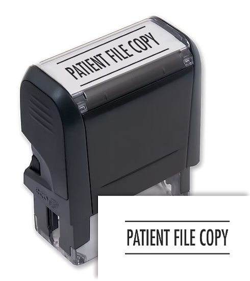 Patient File Copy Stamp - Self Inking