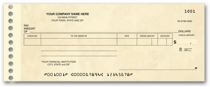 Compact Expense Ledger Check