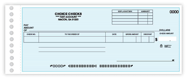 Compact Expense Ledger Check
