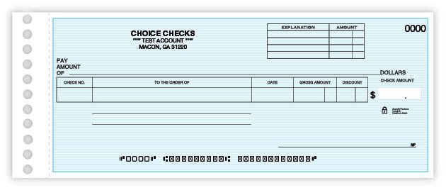 Compact Expense Ledger Check