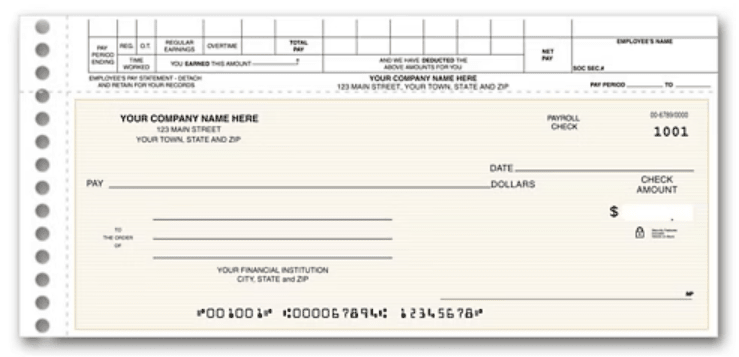 Topwrite Payroll Check