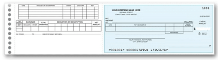 Invoice Center Check / Compact Check