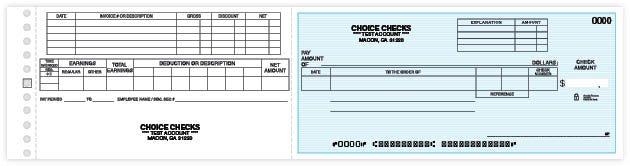 Invoice Center Check / Compact Check
