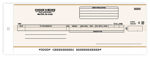 Payroll/General Disbursement Center Check-2 Part