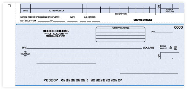 Payroll/General Disbursement Top Check