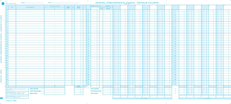General Disbursement Journal - Choice Checks