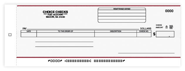 Cash Disbursement Center Check-2 Part