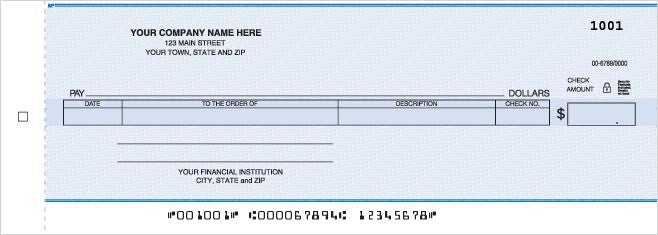 Cash Disbursement Center Check