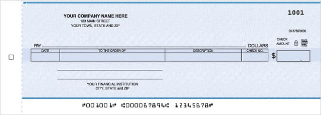 Cash Disbursement Center Check