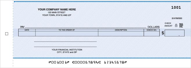 Cash Disbursement Center Check