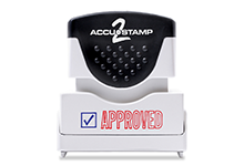 AccuStamp electronic stamp with 'APPROVED' text
