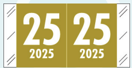 2025 COLOR TAB, Year Label