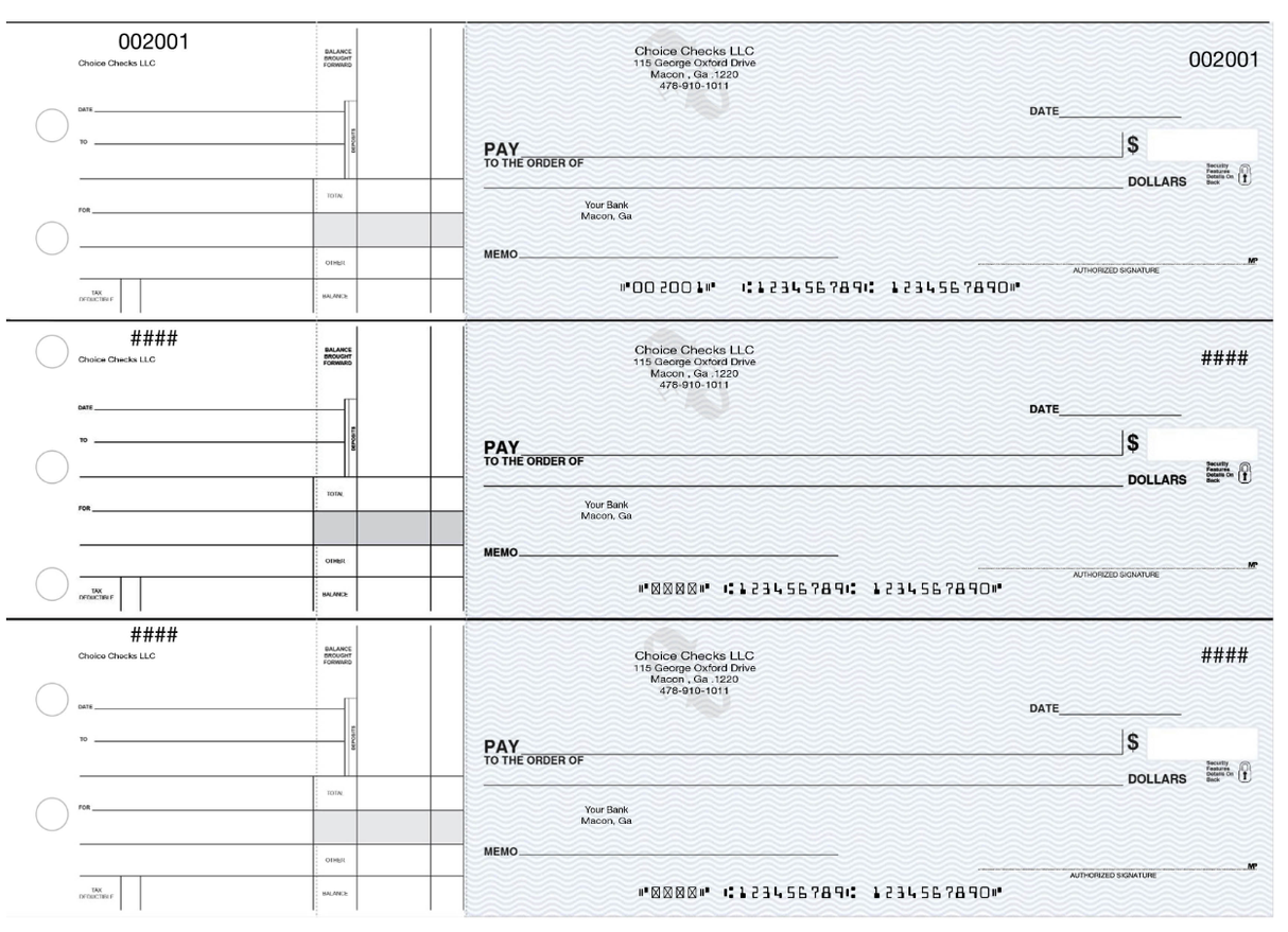 3-On-A-Page Manual Checks