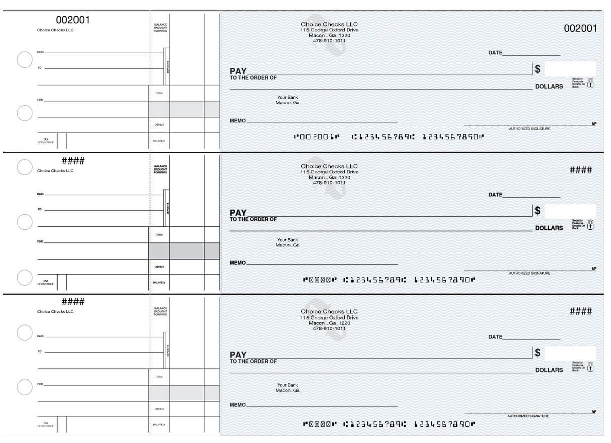 3-On-A-Page Manual Checks