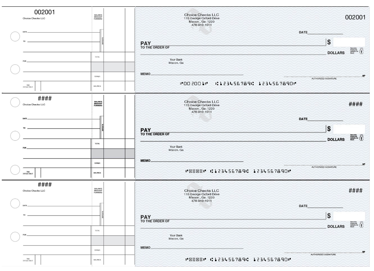 3-On-A-Page Manual Checks
