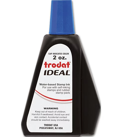 Blue Ink Refill for Self-Inking Stamp