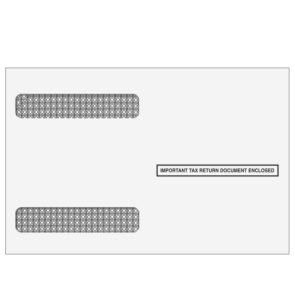 2026 W-2 4-Up Horizontal Double Window Envelope - Moisture Seal