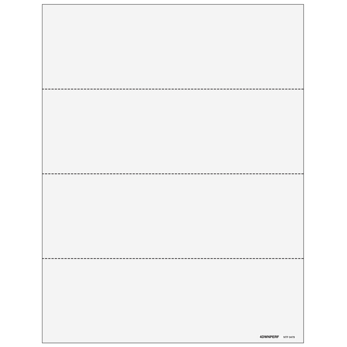 2026 W-2 4-Up Horizontal Blank Laser Paper with Instructions