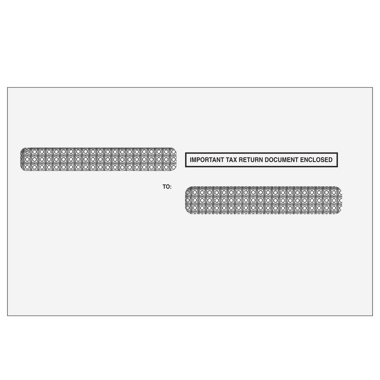 4up Quadrant W-2 Double Window Envelope - Moisture Seal (for Inserting Equipment)