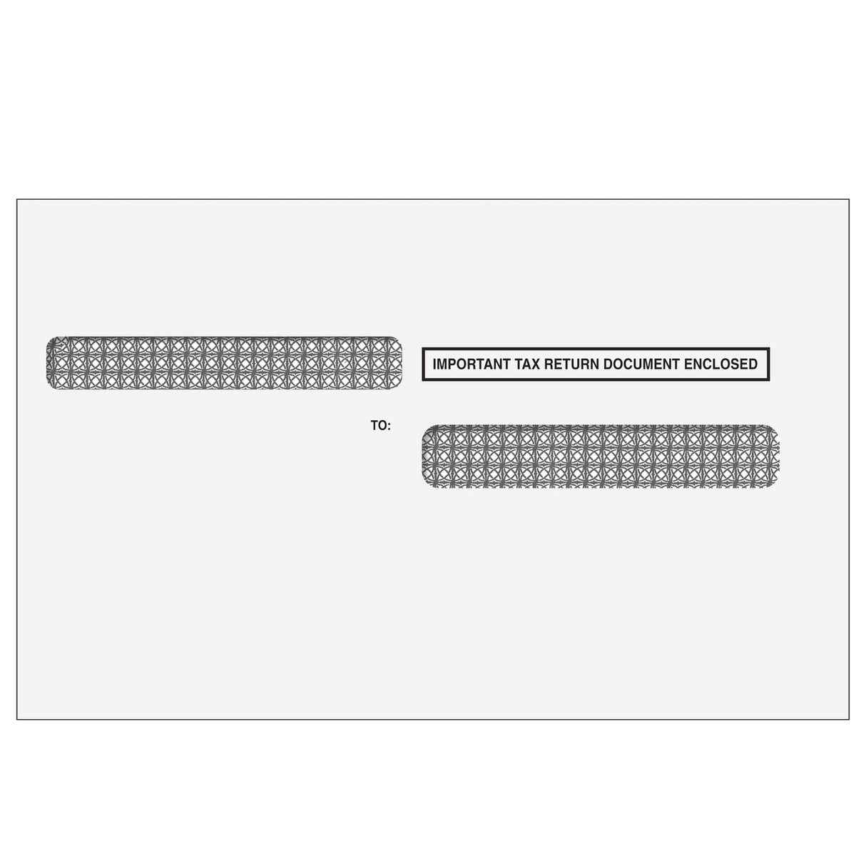 2026 W-2 4-Up Double Window Envelope for High-Speed Inserting Equipment - Moisture Seal
