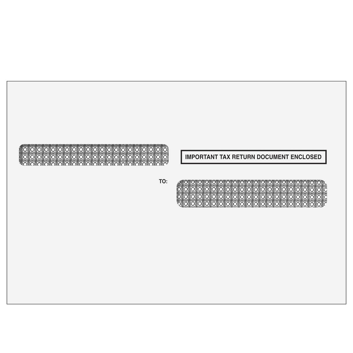 2026 W-2 / 1095 4-Up Self Seal Double Window Envelope