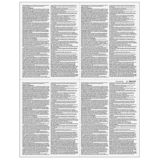 2026 W-2 4-Up Quadrant Blank Laser Paper with Instructions