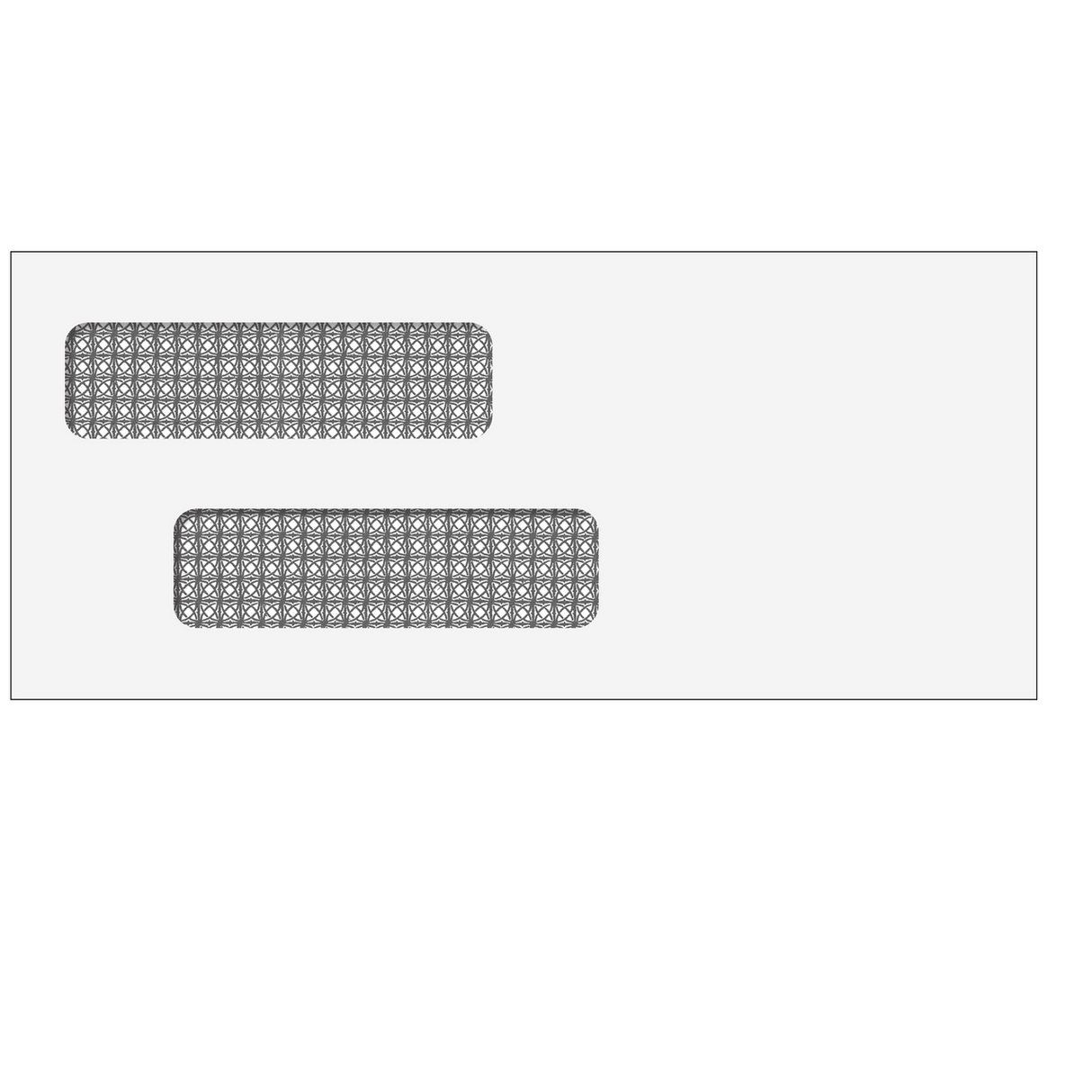 Double Window Envelope (Self Seal) 3 7/8 x 8 7/8- 500 Qty