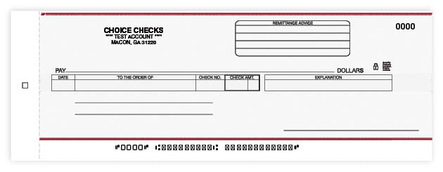 Cash Disbursement Center Check-2 Part