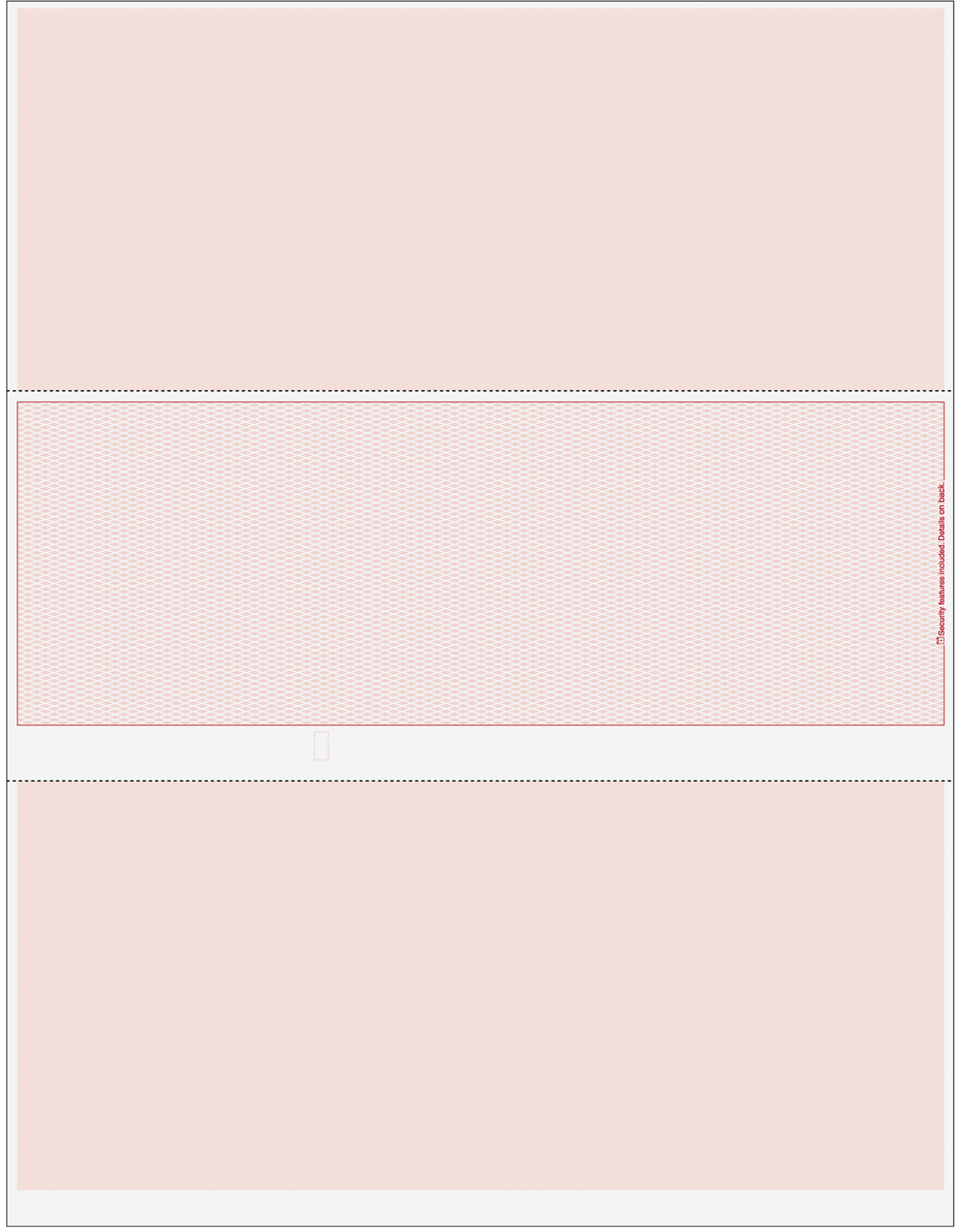Lattice Blank Business Checks in Middle - Lattice Burgundy
