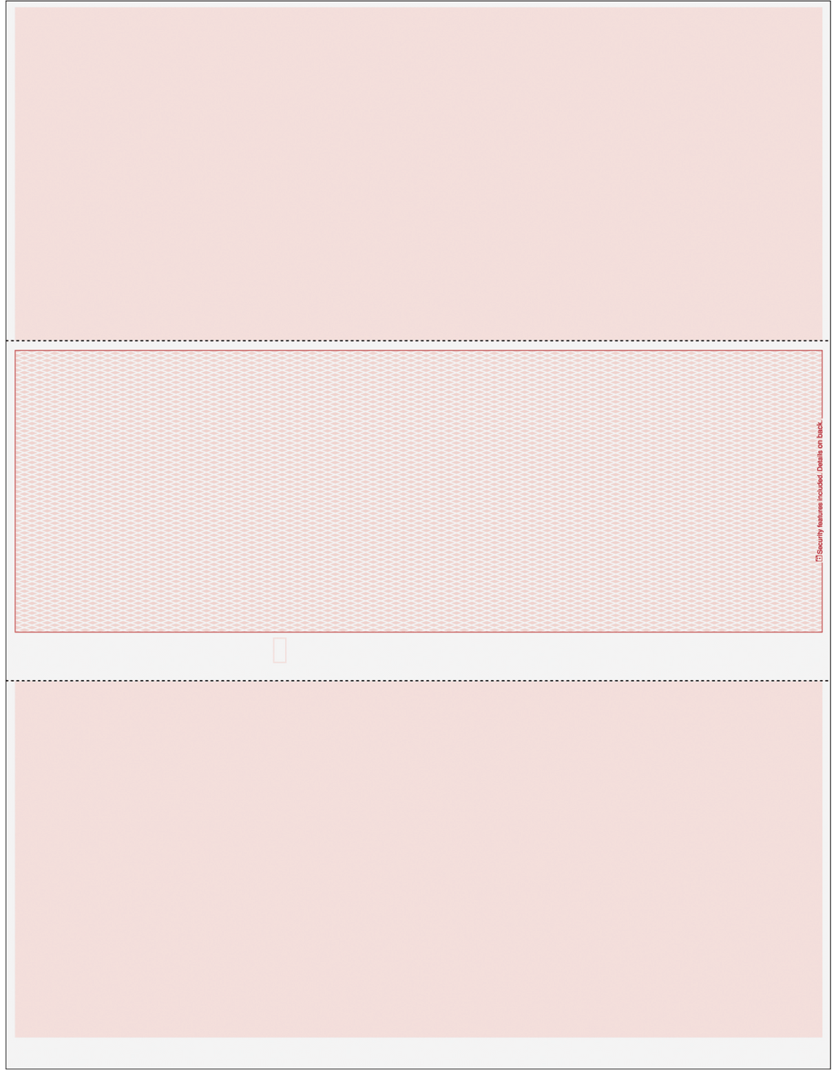 Lattice Blank Business Checks in Middle - Lattice Burgundy