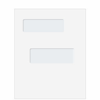 Double Window Blank Envelope