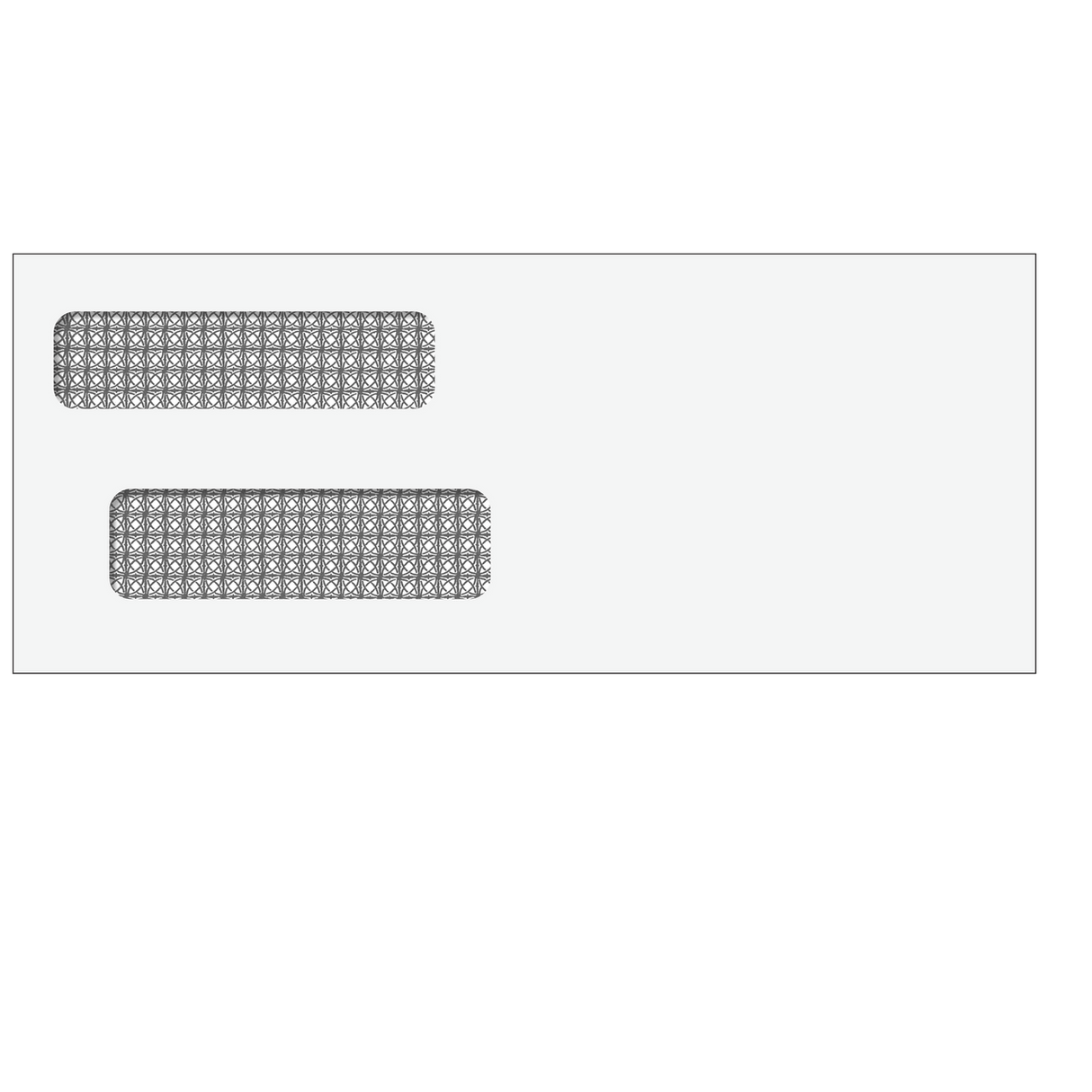 Reverse Flap Double Window Envelope (Moisture Seal) 3 7/8 x 9 7/16