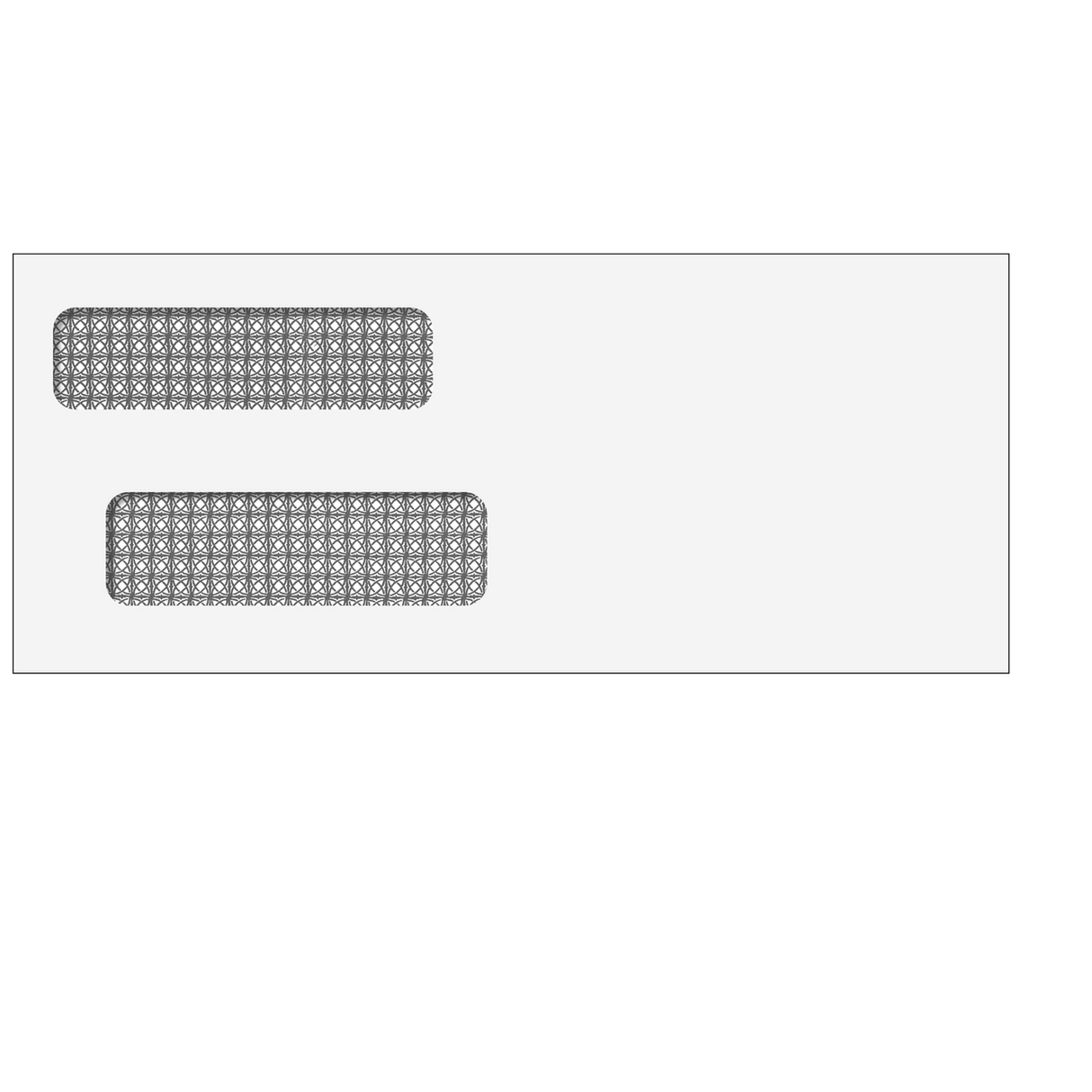 Double Window Envelope (Moisture Seal) 3 7/8 x 9 1/4 - 500 Qty