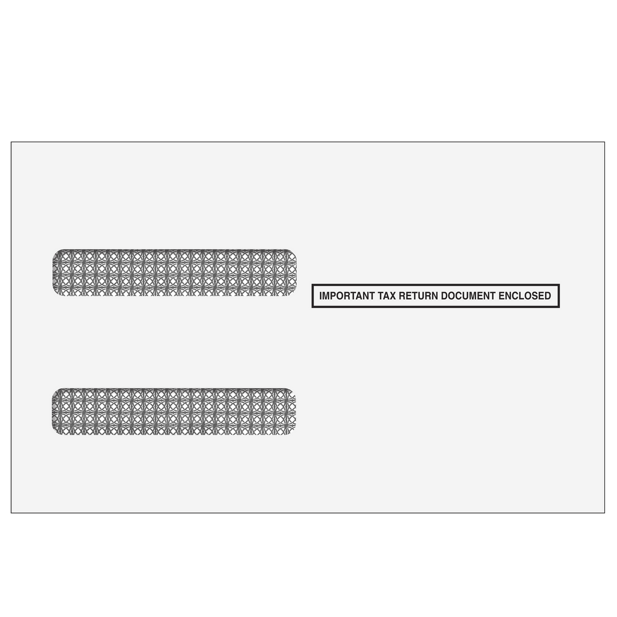 4up W-2 Double Window Envelope For Inserting Equipment (Self Seal)