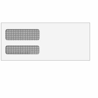 Double Window Envelope (Moisture Seal) 3 7/8 x 9 1/8 - 500/Box