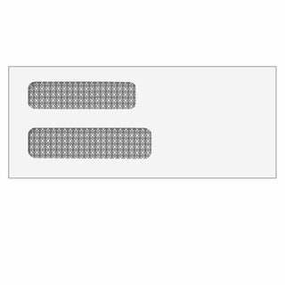 Double Window Envelope (Moisture Seal) 3 5/8 x 8 5/8 - 500/Box