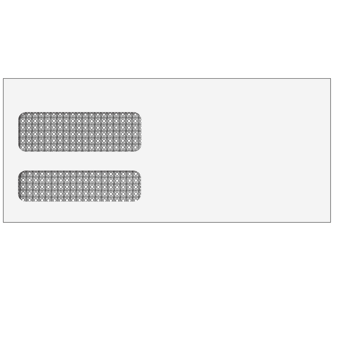 #10 Double Window Envelope (Moisture Seal) - 500/Box
