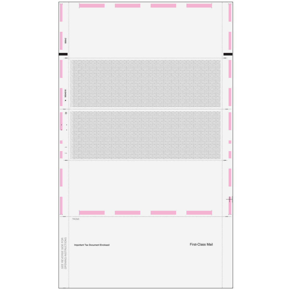 2026 W-2 Pressure Seal EZ Fold W-2 4-Up Horizontal Blank Forms
