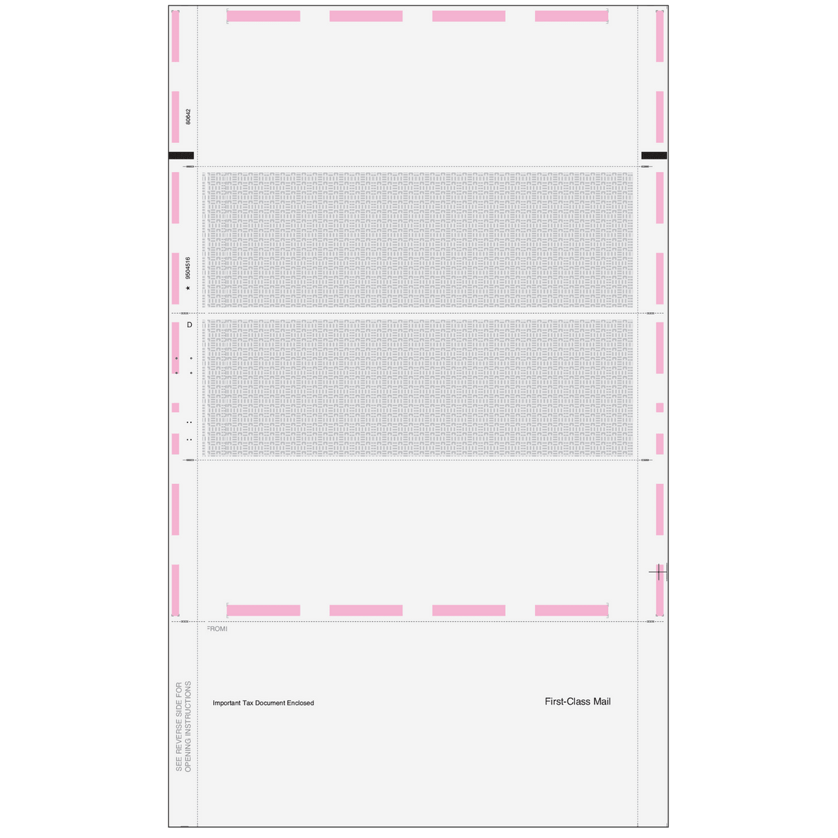 2026 W-2 Pressure Seal EZ Fold W-2 4-Up Horizontal Blank Forms