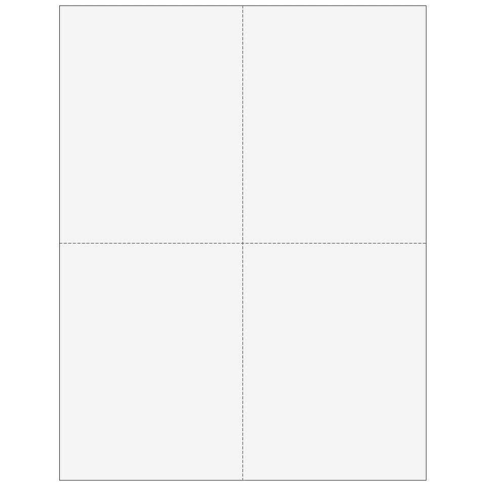 2026 1099-R 4-Up Quadrant Blank Laser Paper with Instructions